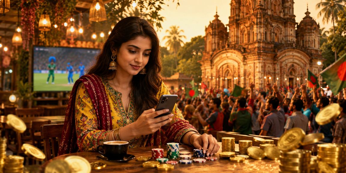 বাংলাদেশে ক্রিকেট বেটিং উপভোগ করছেন একজন বাংলাদেশি ব্যবহারকারী