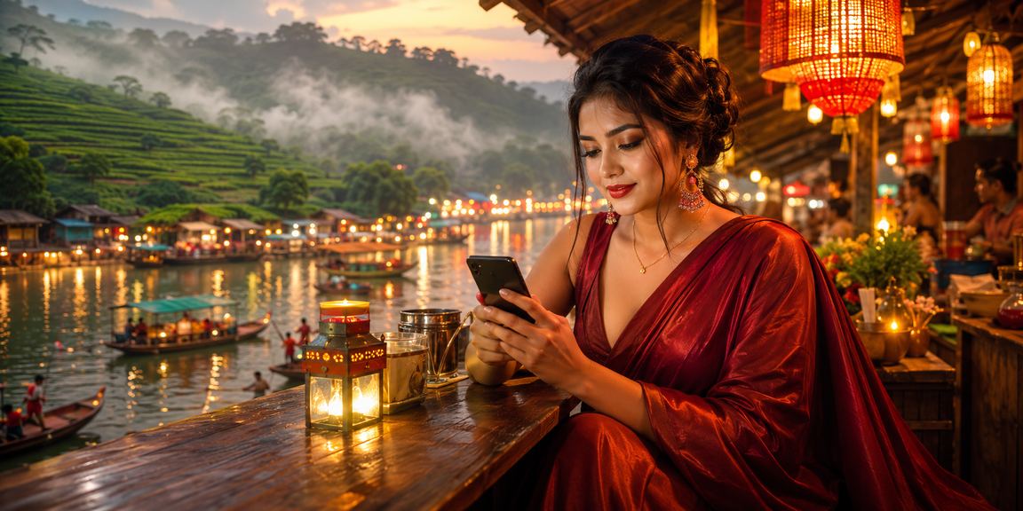 বরিশালের চা বাগানে মোবাইল ক্যাসিনো উপভোগ করছেন একজন ব্যবহারকারী